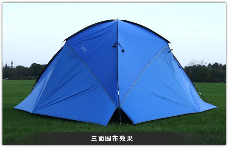 Cheap Goat Tents Camping Picnic 4.8*4.8*4.8*2m 3Side Tent Sandy Beach Sunshade Waterproof Portable Fishing Canopy Gazebos Sun Shelter   